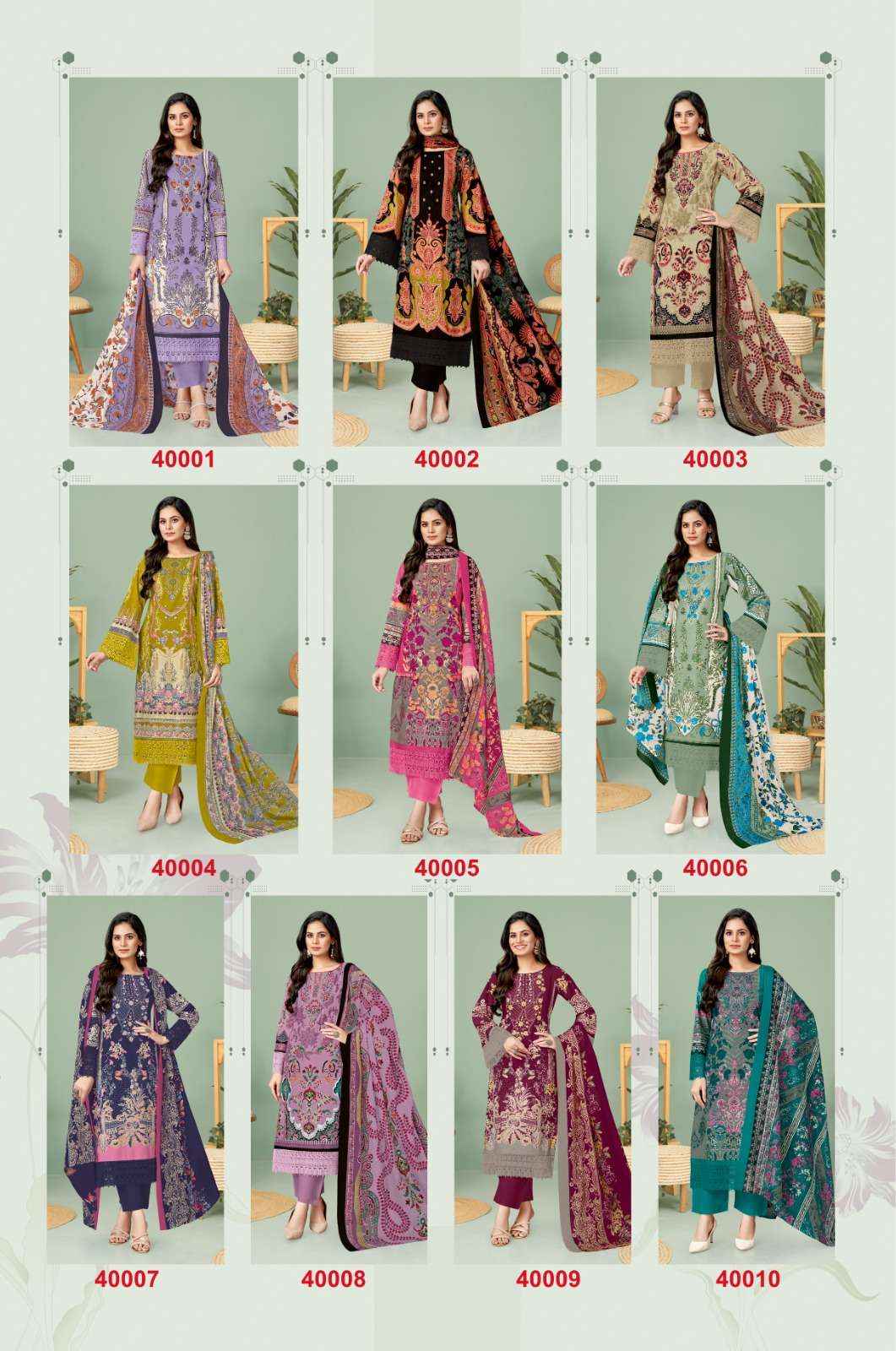 Jash Elliza Vol 40 Cotton Dress Material 10 pcs Catalogue
