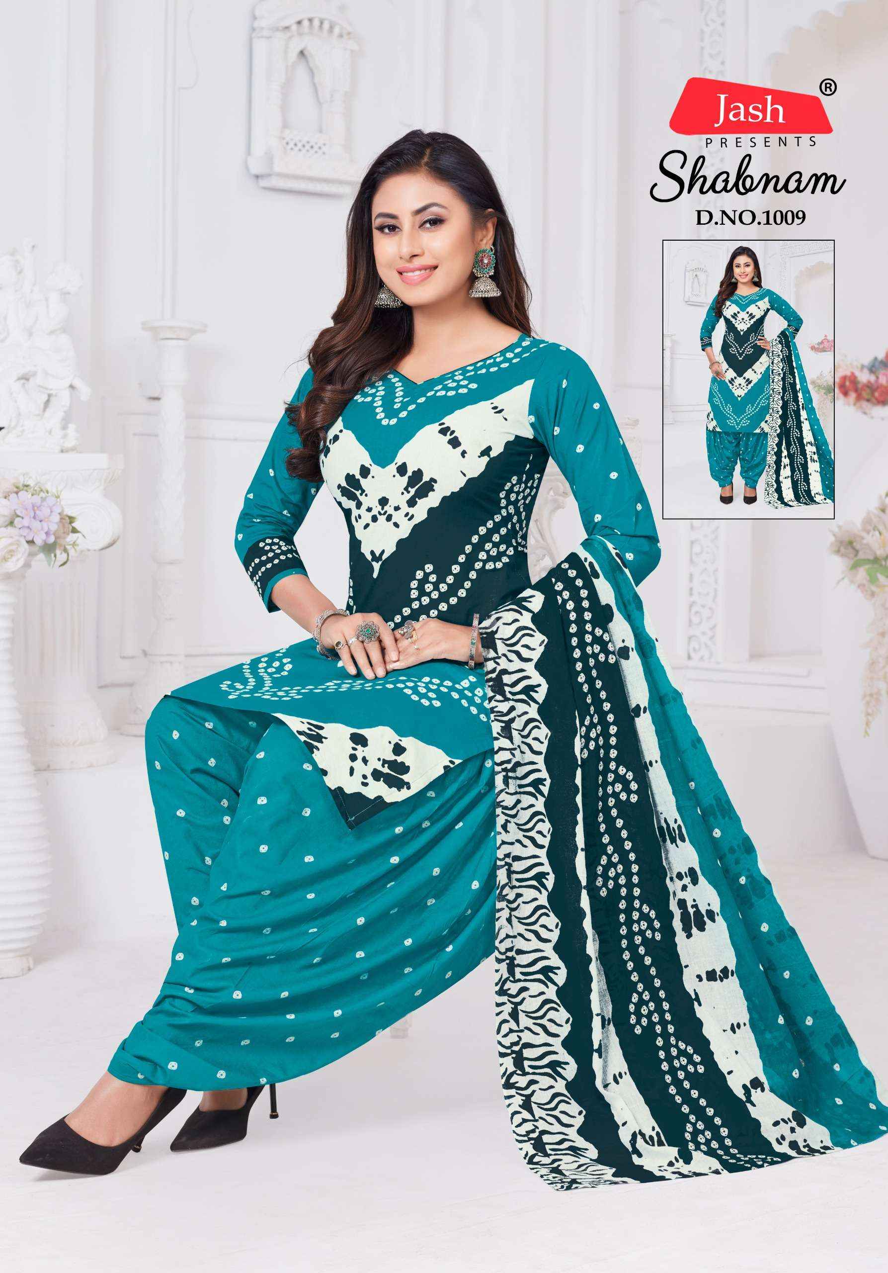 Jash Sabnam Cotton Dress Material 10 pcs Catalogue