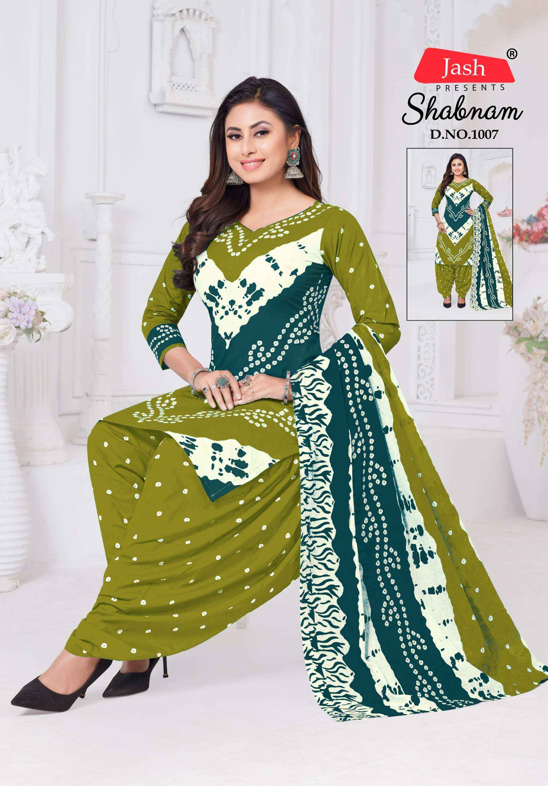 Jash Sabnam Cotton Dress Material 10 pcs Catalogue