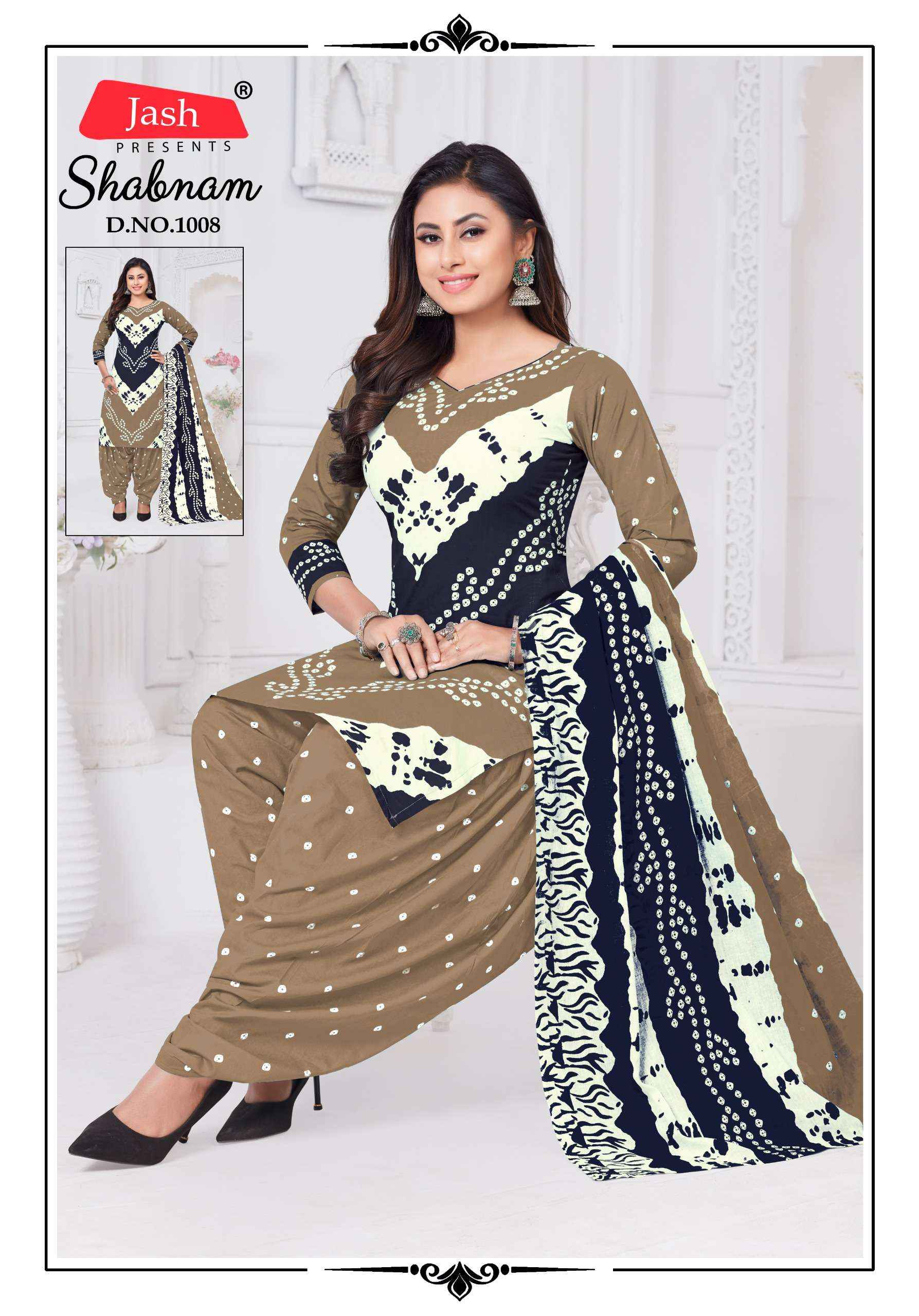 Jash Sabnam Cotton Dress Material 10 pcs Catalogue