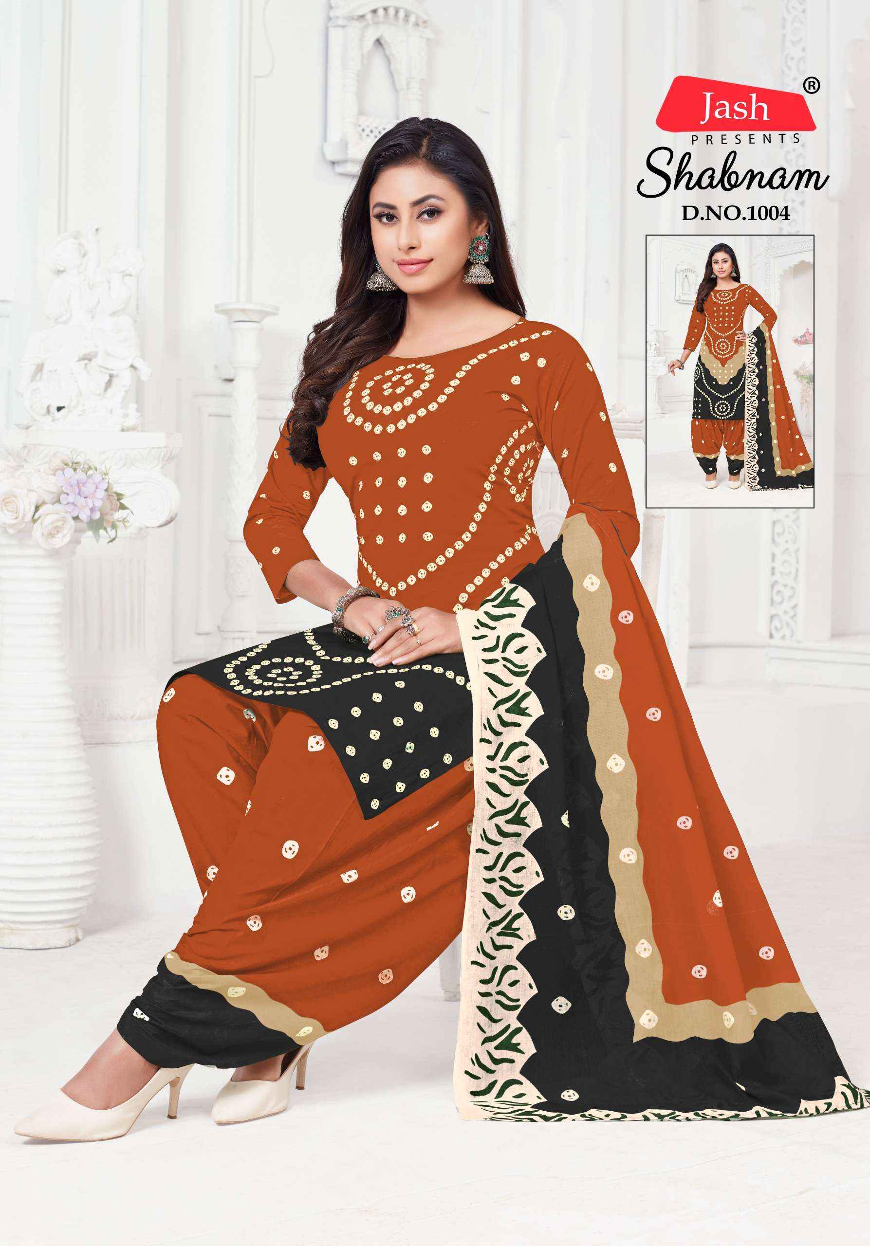 Jash Sabnam Cotton Dress Material 10 pcs Catalogue