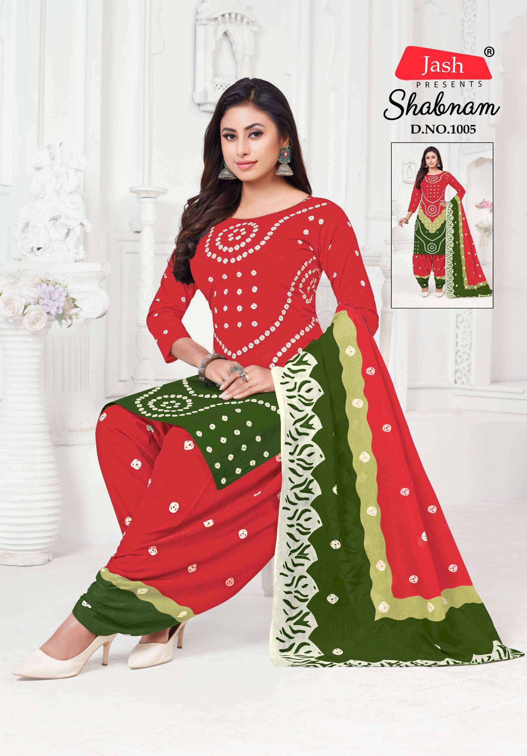 Jash Sabnam Cotton Dress Material 10 pcs Catalogue