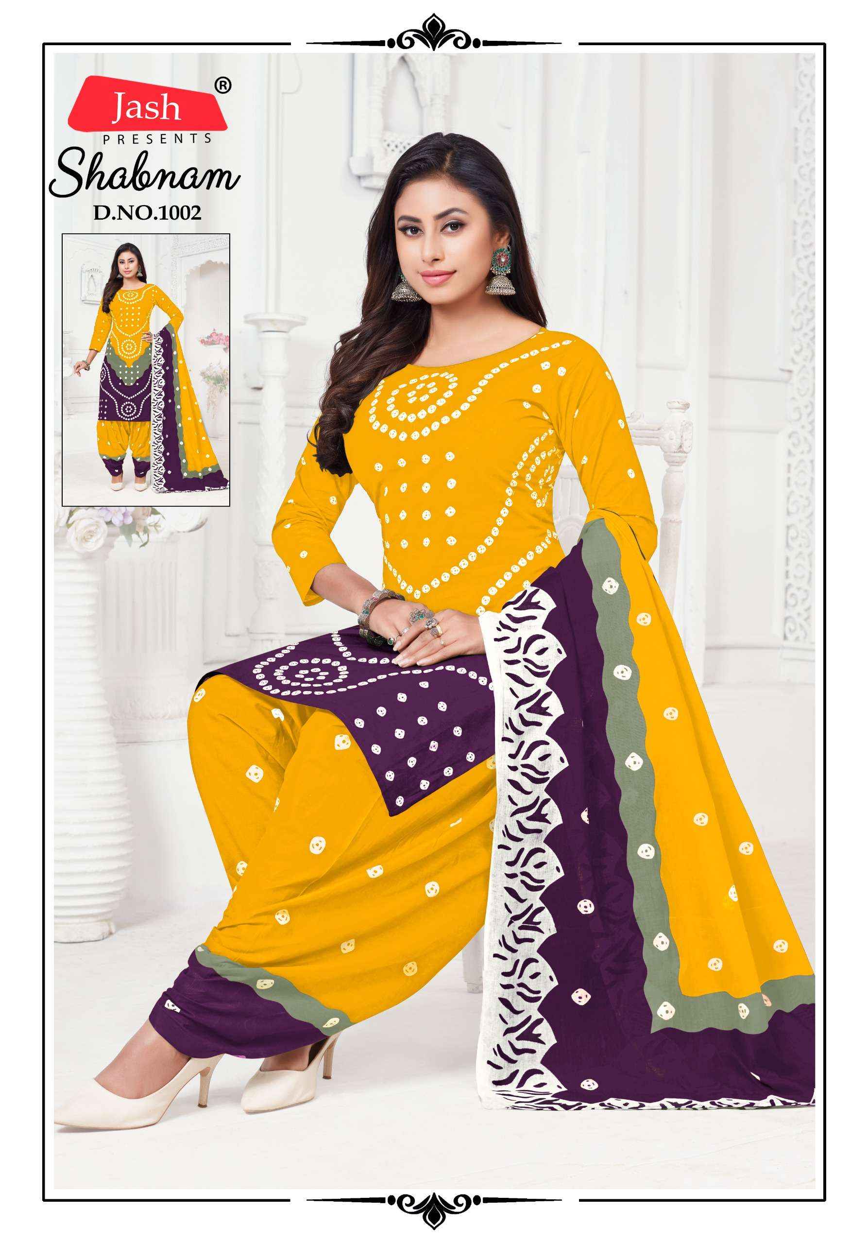 Jash Sabnam Cotton Dress Material 10 pcs Catalogue
