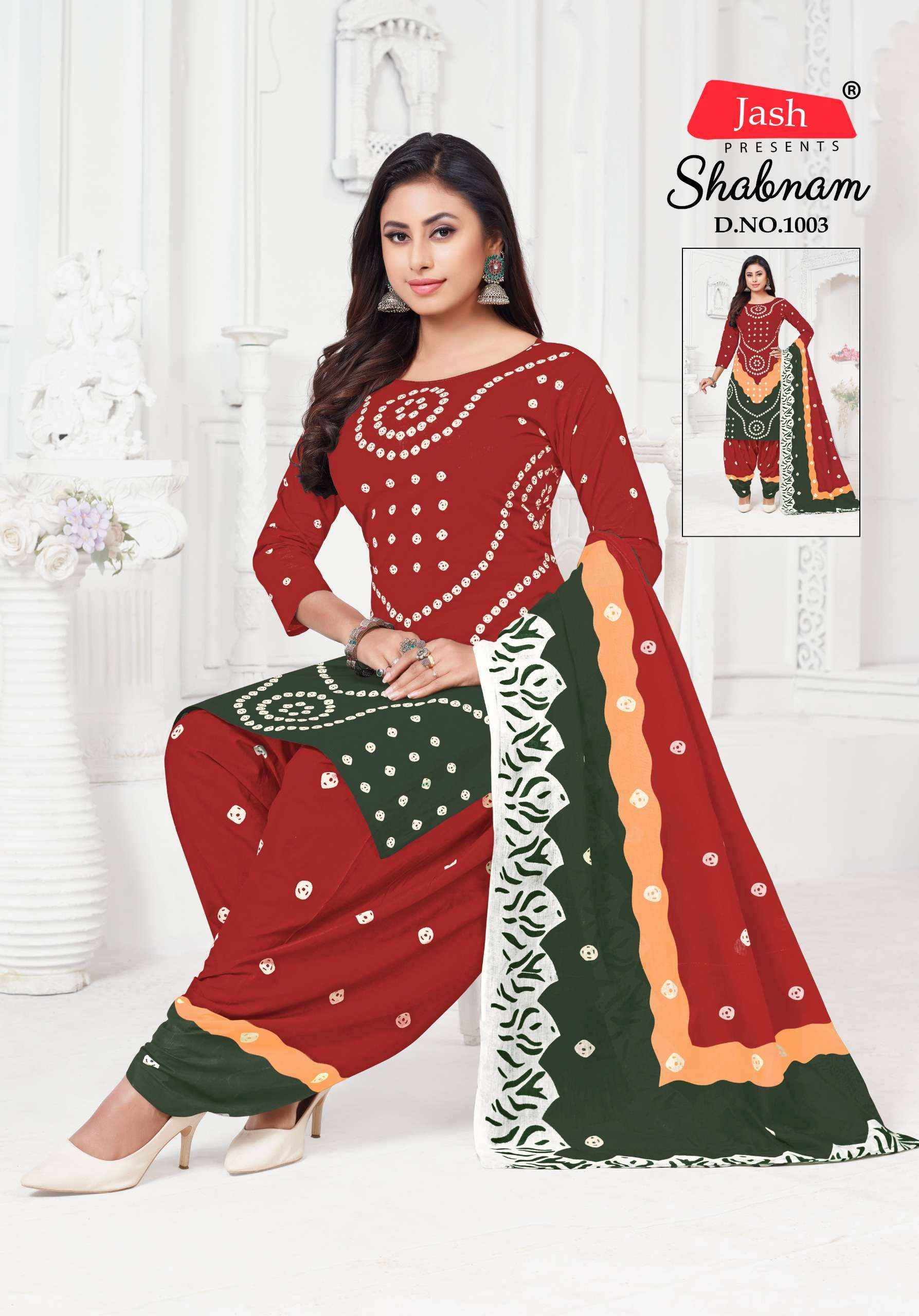 Jash Sabnam Cotton Dress Material 10 pcs Catalogue
