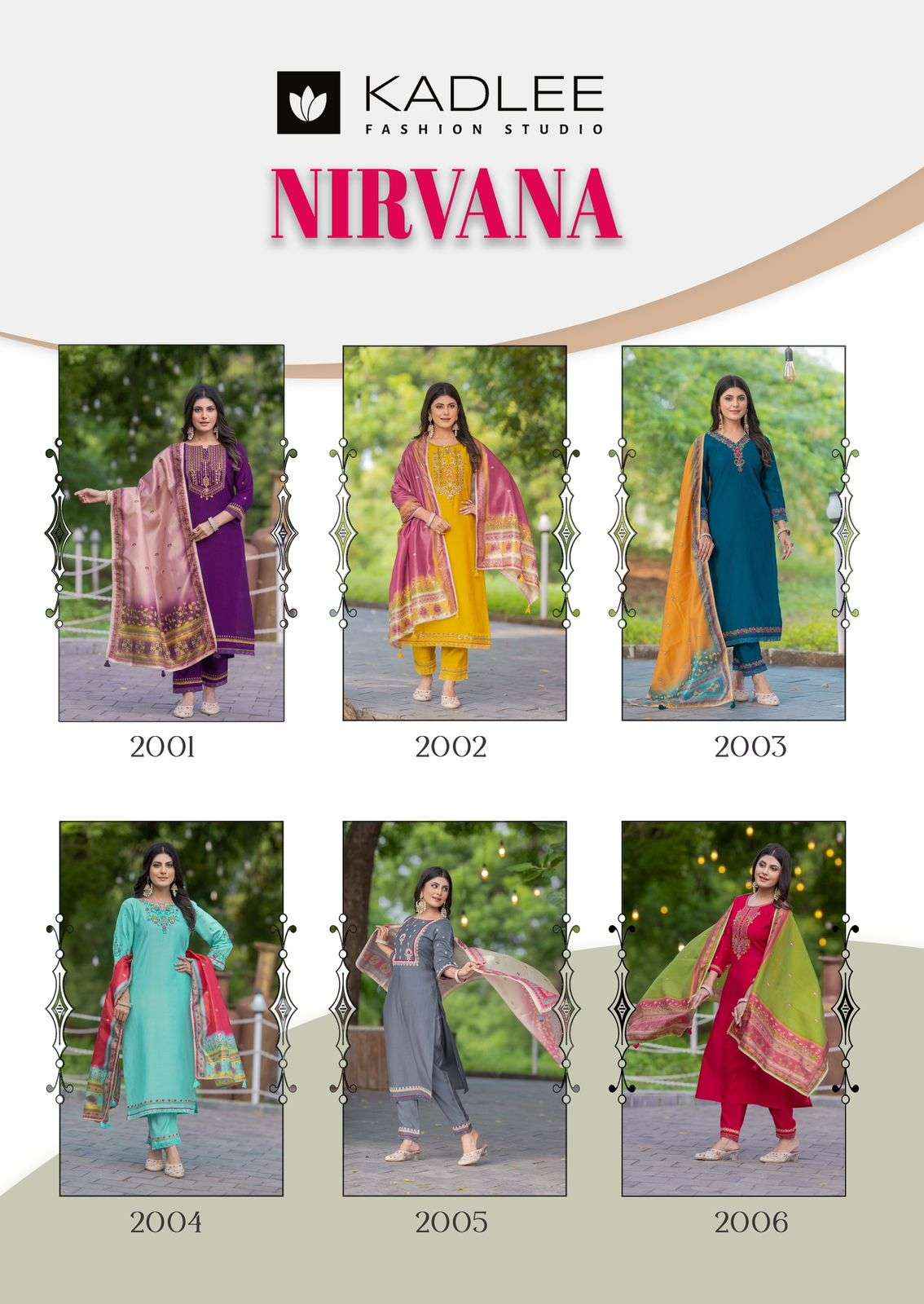 Kadlee Nirvana Viscouse Kurti Combo 6 pcs Catalogue