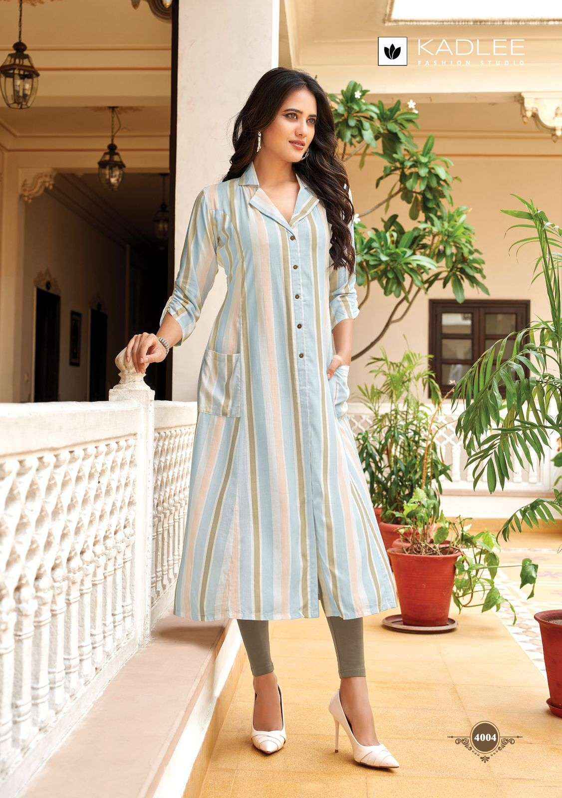 Kadlee Oraa Rayon Kurti 6 pcs Catalogue