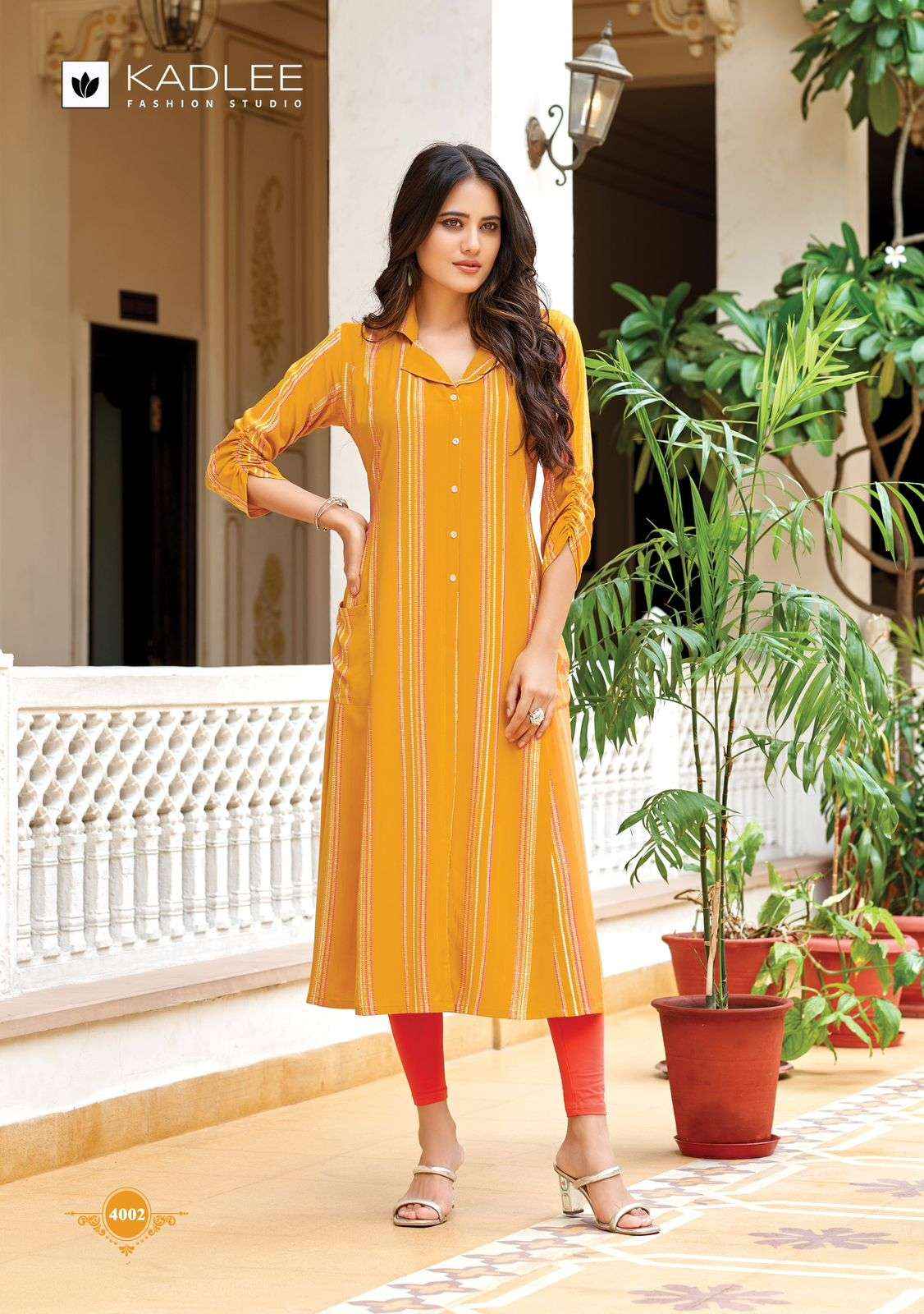 Kadlee Oraa Rayon Kurti 6 pcs Catalogue