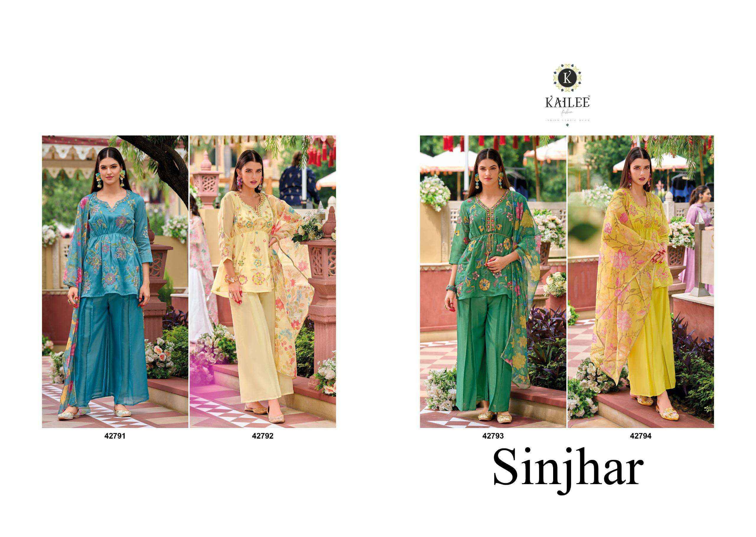 Kailee Fashion Sinjhar Readymade Viscouse Dress 4 pcs Catalogue