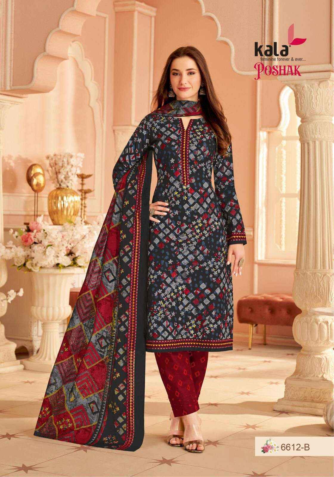 Kala Poshak Vol 1 Cotton Dress Material 12 pcs Catalogue