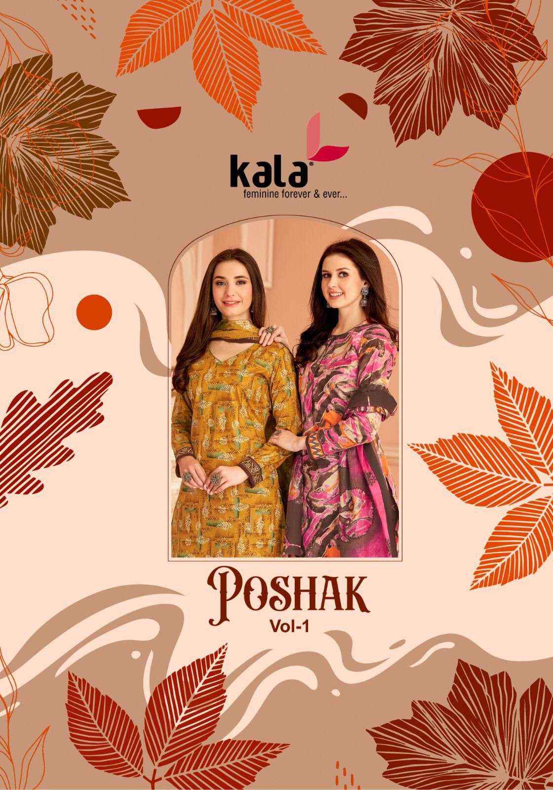 Kala Poshak Vol 1 Cotton Dress Material 12 pcs Catalogue
