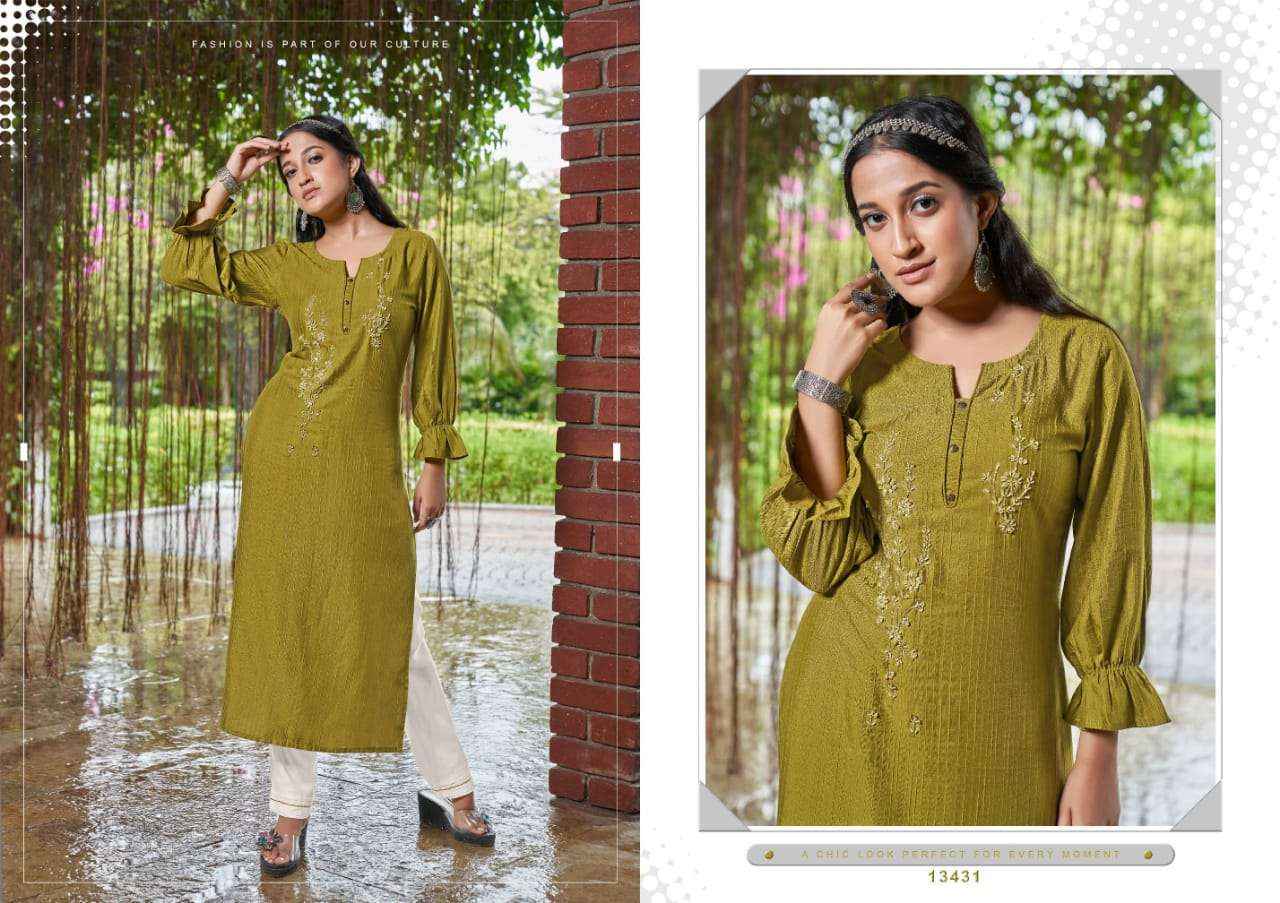 Kalaroop Kajree Fashion Crush Rayon Kurti 6 pcs Catalogue