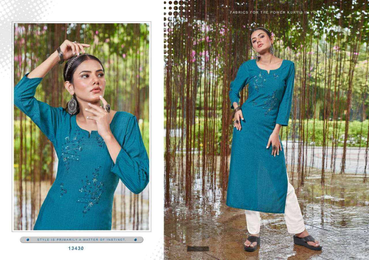 Kalaroop Kajree Fashion Crush Rayon Kurti 6 pcs Catalogue