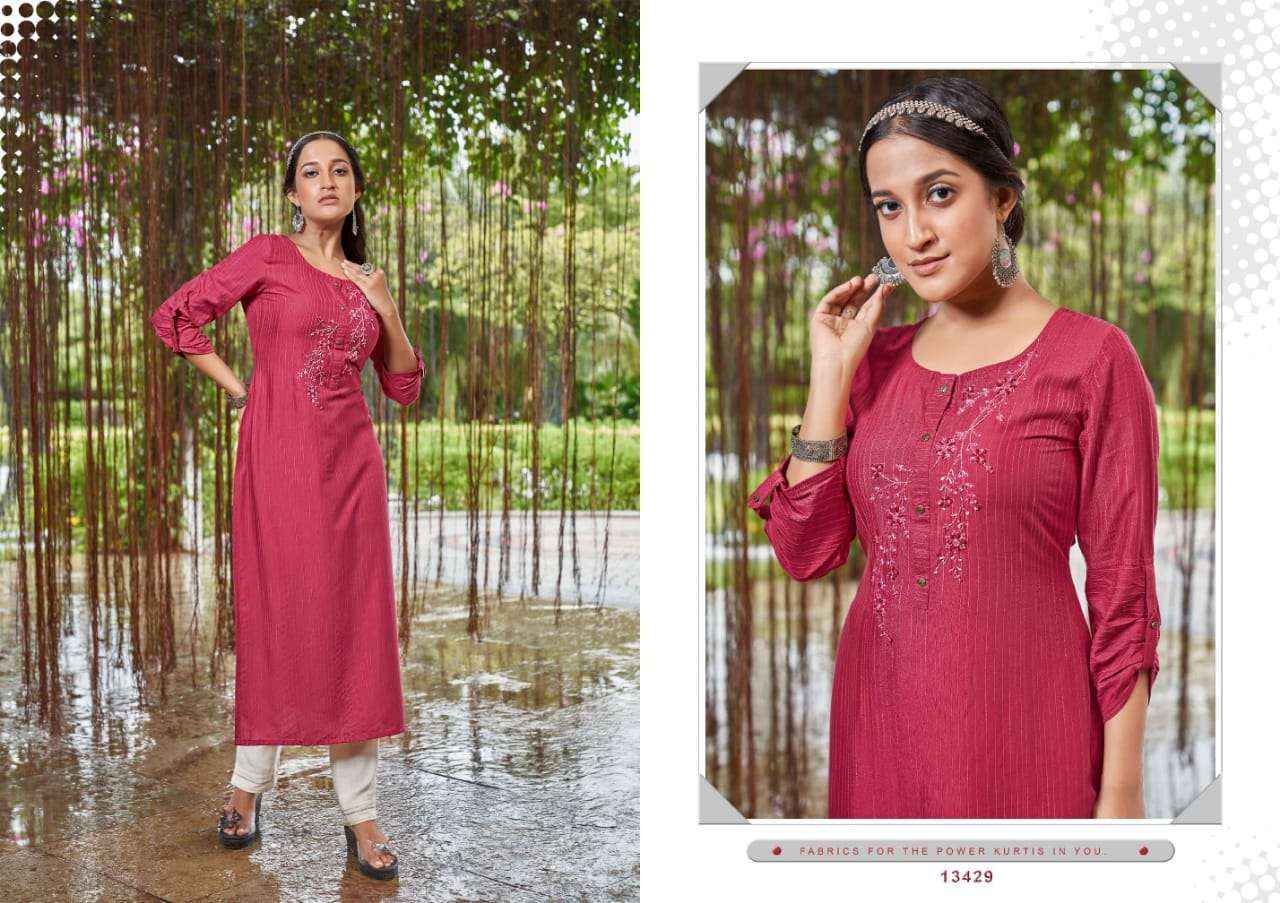 Kalaroop Kajree Fashion Crush Rayon Kurti 6 pcs Catalogue