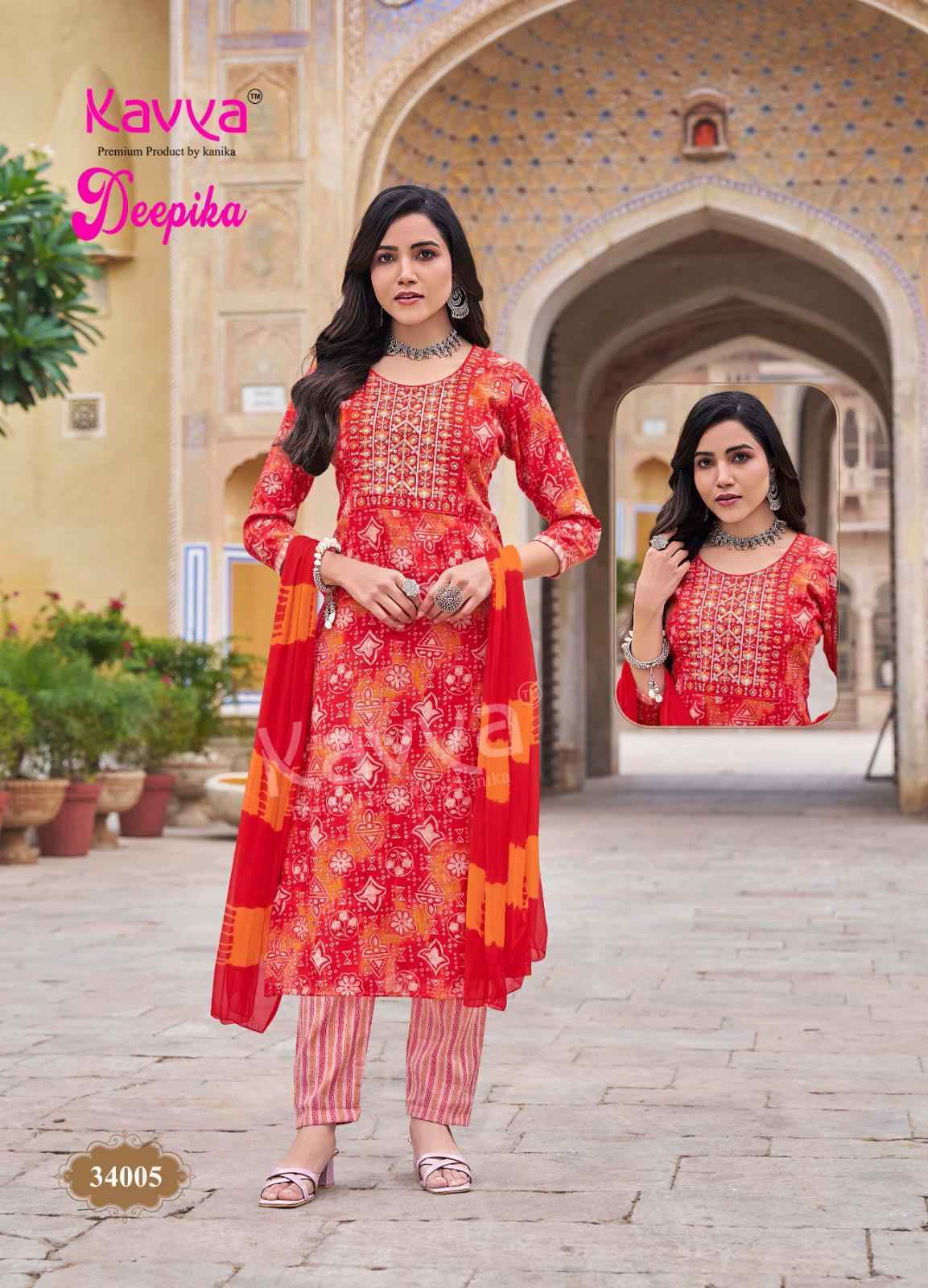 Kavya Deepika Vol 34 Capsule Kurti Combo 10 pcs Catalogue