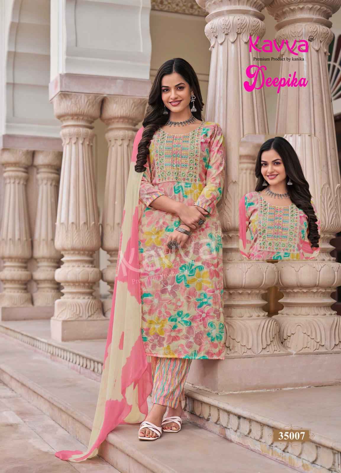 Kavya Deepika Vol 35 Capsule Kurti Combo 10 pcs Catalogue