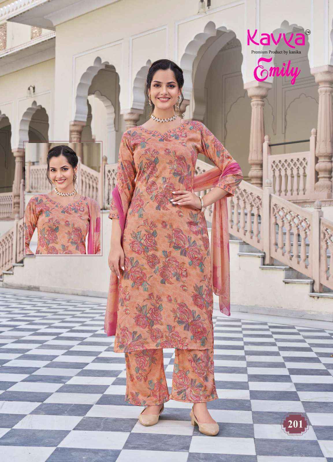 Kavya Emily Vol 2 Capsule Kurti Combo 8 pcs Catalogue