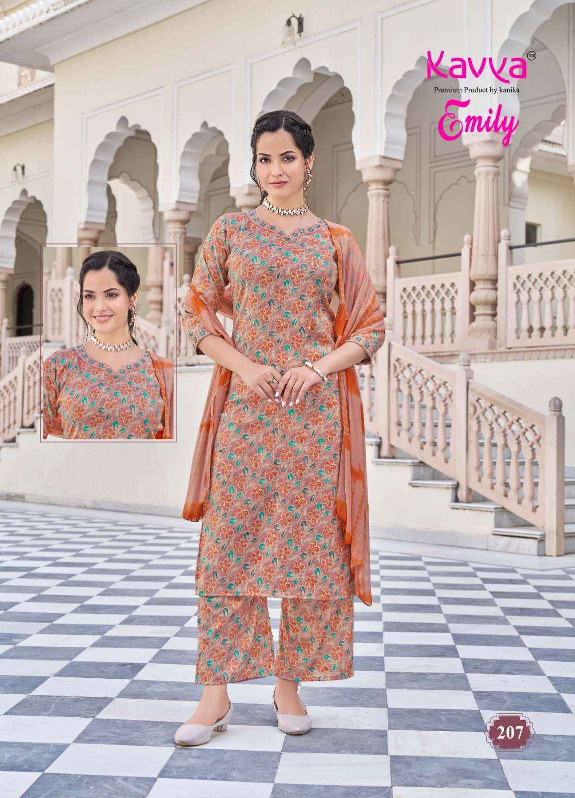 Kavya Emily Vol 2 Capsule Kurti Combo 8 pcs Catalogue