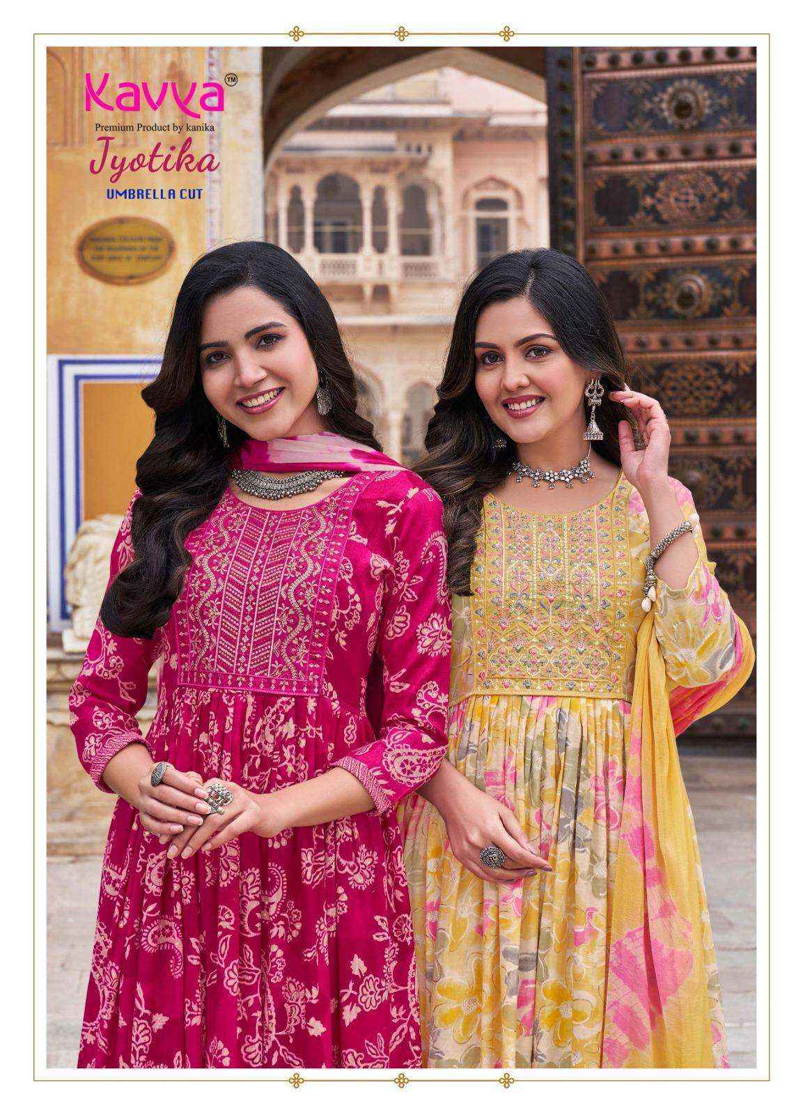 Kavya Jyotika Vol 12 Capsule Foil Kurti Combo 10 pcs Catalogue