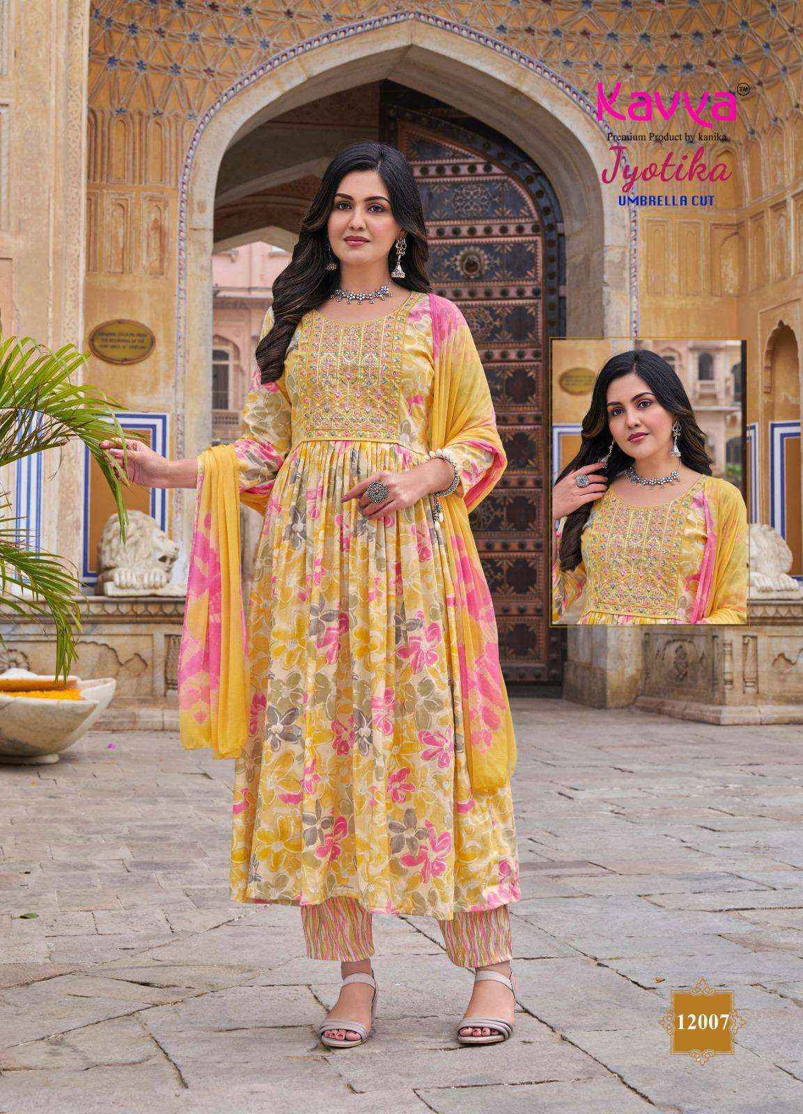 Kavya Jyotika Vol 12 Capsule Foil Kurti Combo 10 pcs Catalogue