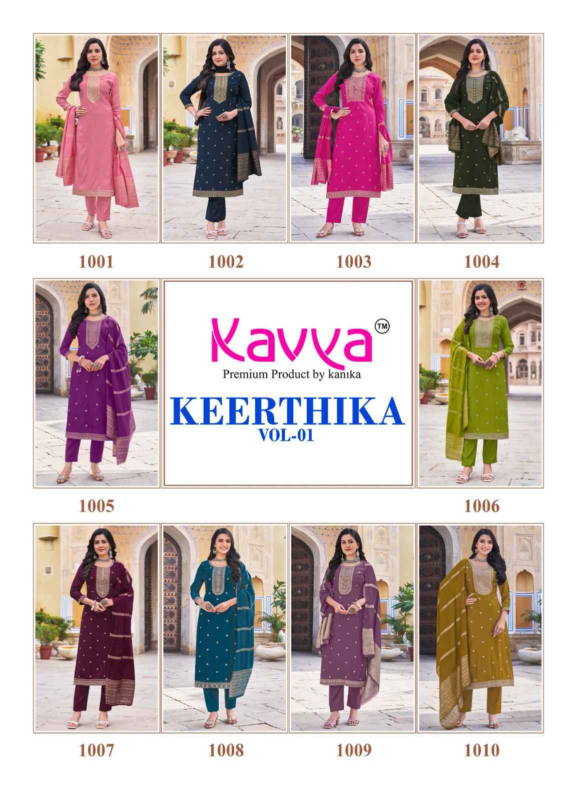 Kavya Keerthika Vol 1 Viscouse Kurti Combo 10 pcs Catalogue