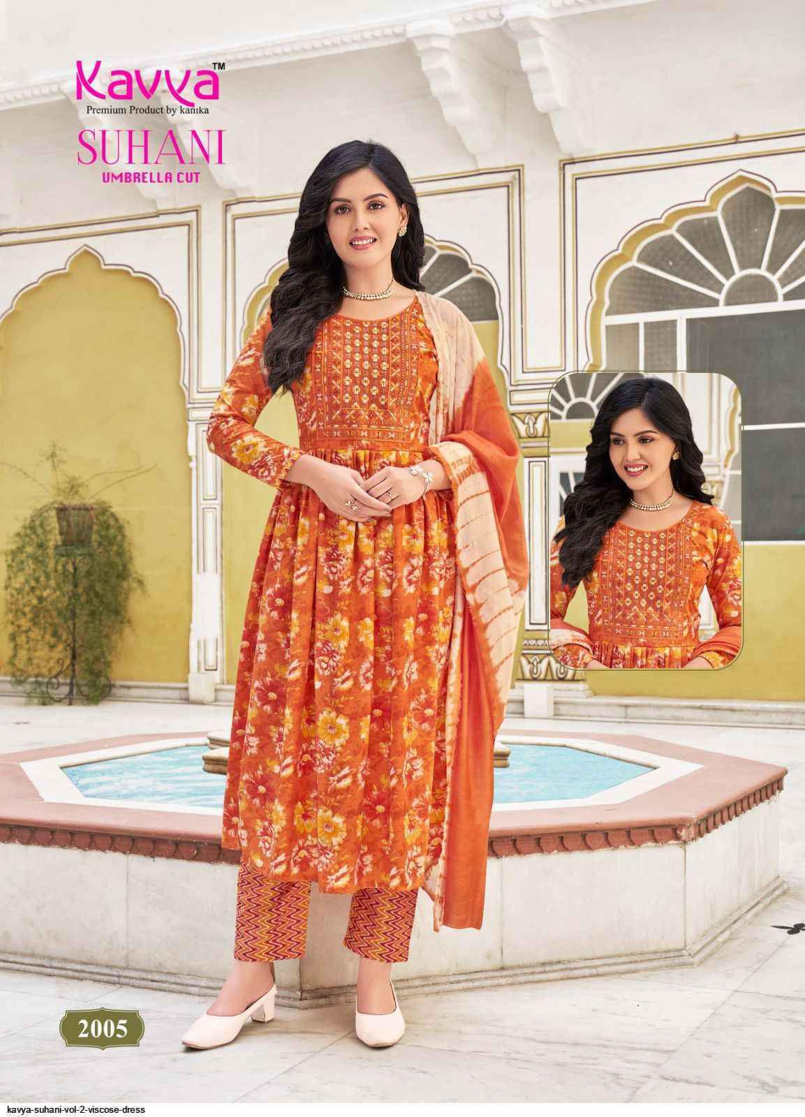 Kavya Suhani Vol 2 Viscose Kurti Combo 10 pcs Catalogue