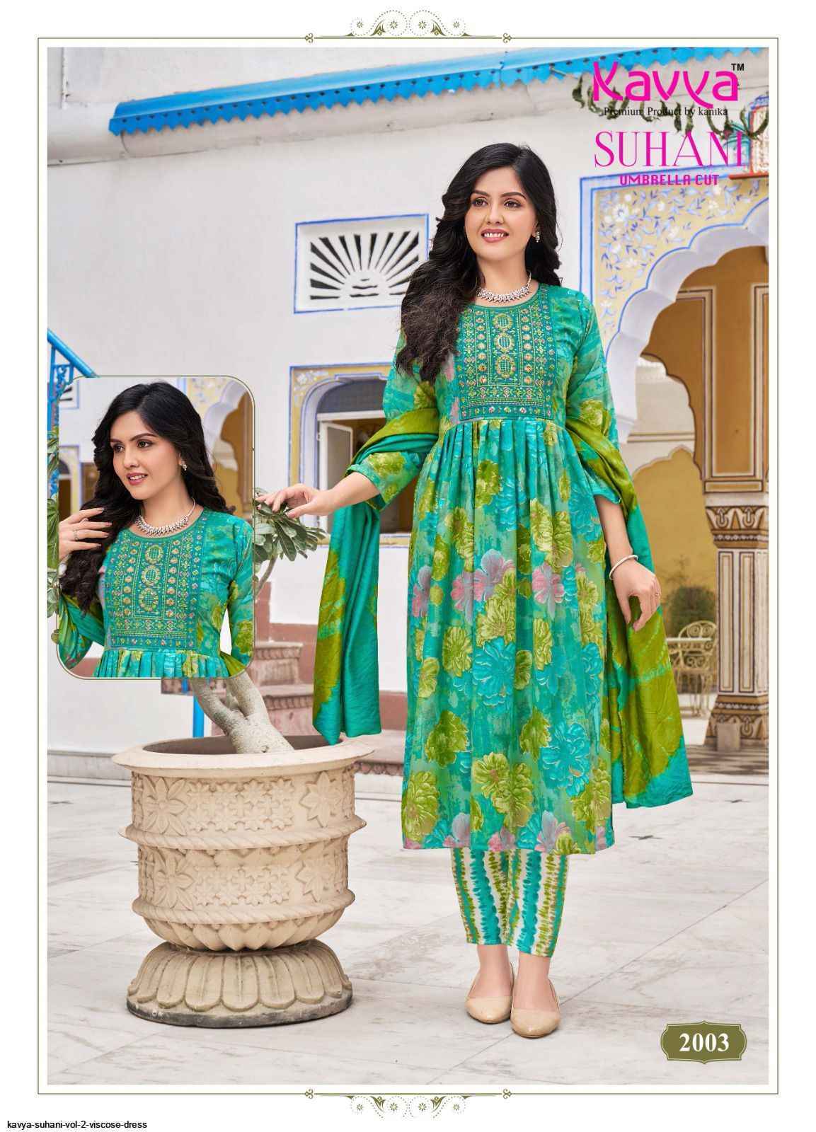 Kavya Suhani Vol 2 Viscose Kurti Combo 10 pcs Catalogue