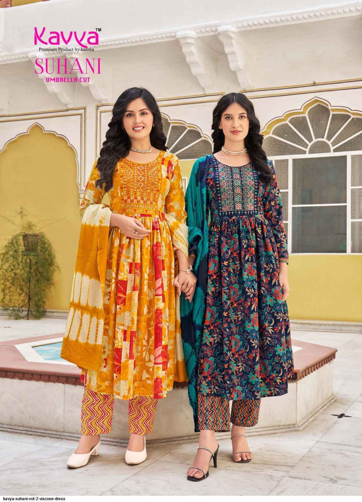 Kavya Suhani Vol 2 Viscose Kurti Combo 10 pcs Catalogue