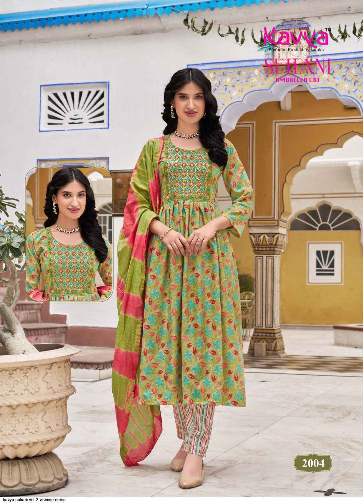 Kavya Suhani Vol 2 Viscose Kurti Combo 10 pcs Catalogue