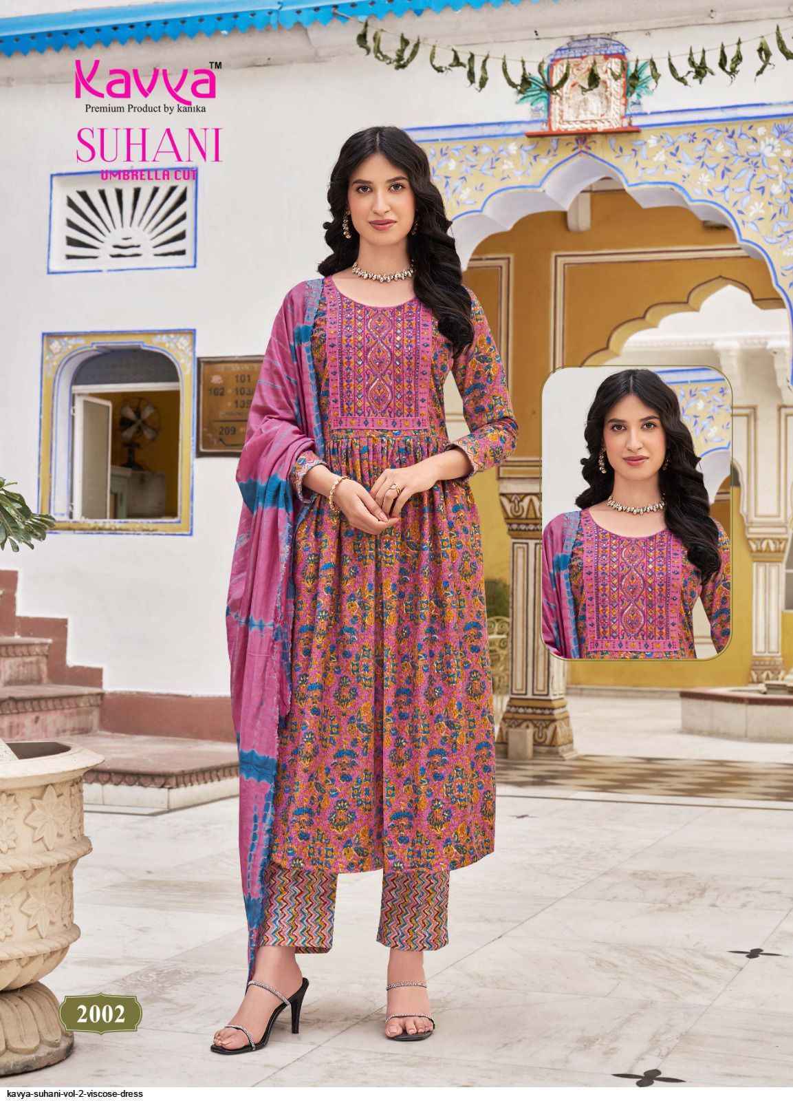 Kavya Suhani Vol 2 Viscose Kurti Combo 10 pcs Catalogue