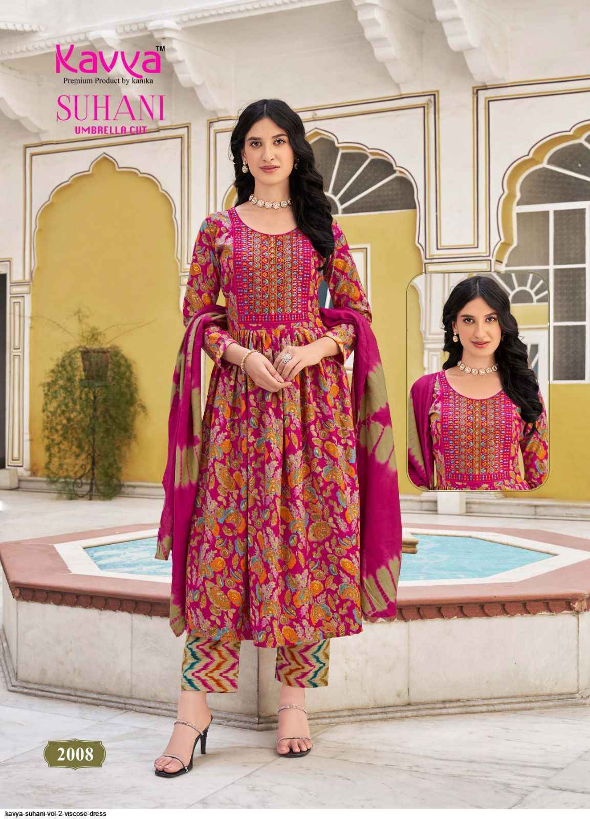 Kavya Suhani Vol 2 Viscose Kurti Combo 10 pcs Catalogue