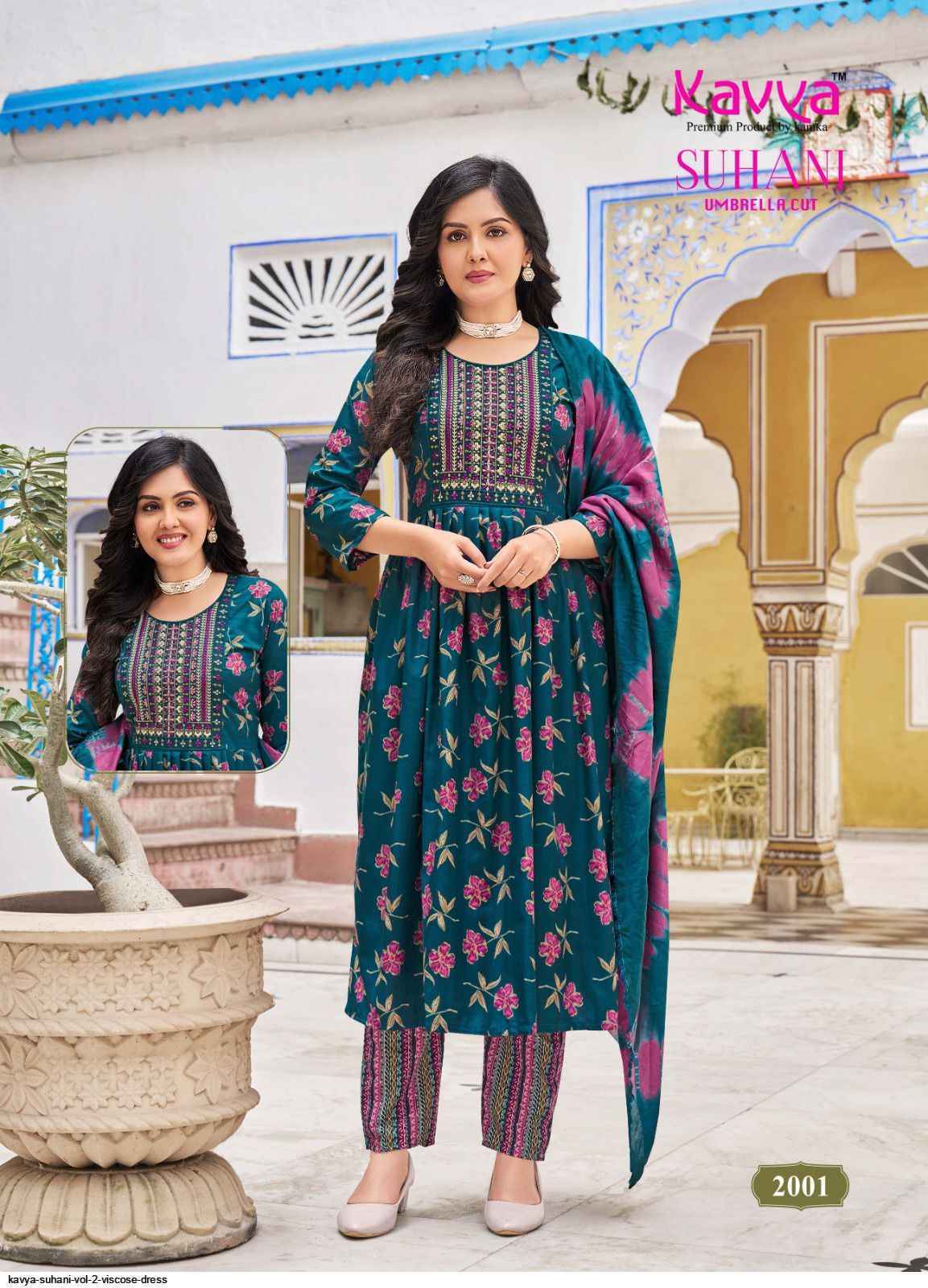 Kavya Suhani Vol 2 Viscose Kurti Combo 10 pcs Catalogue