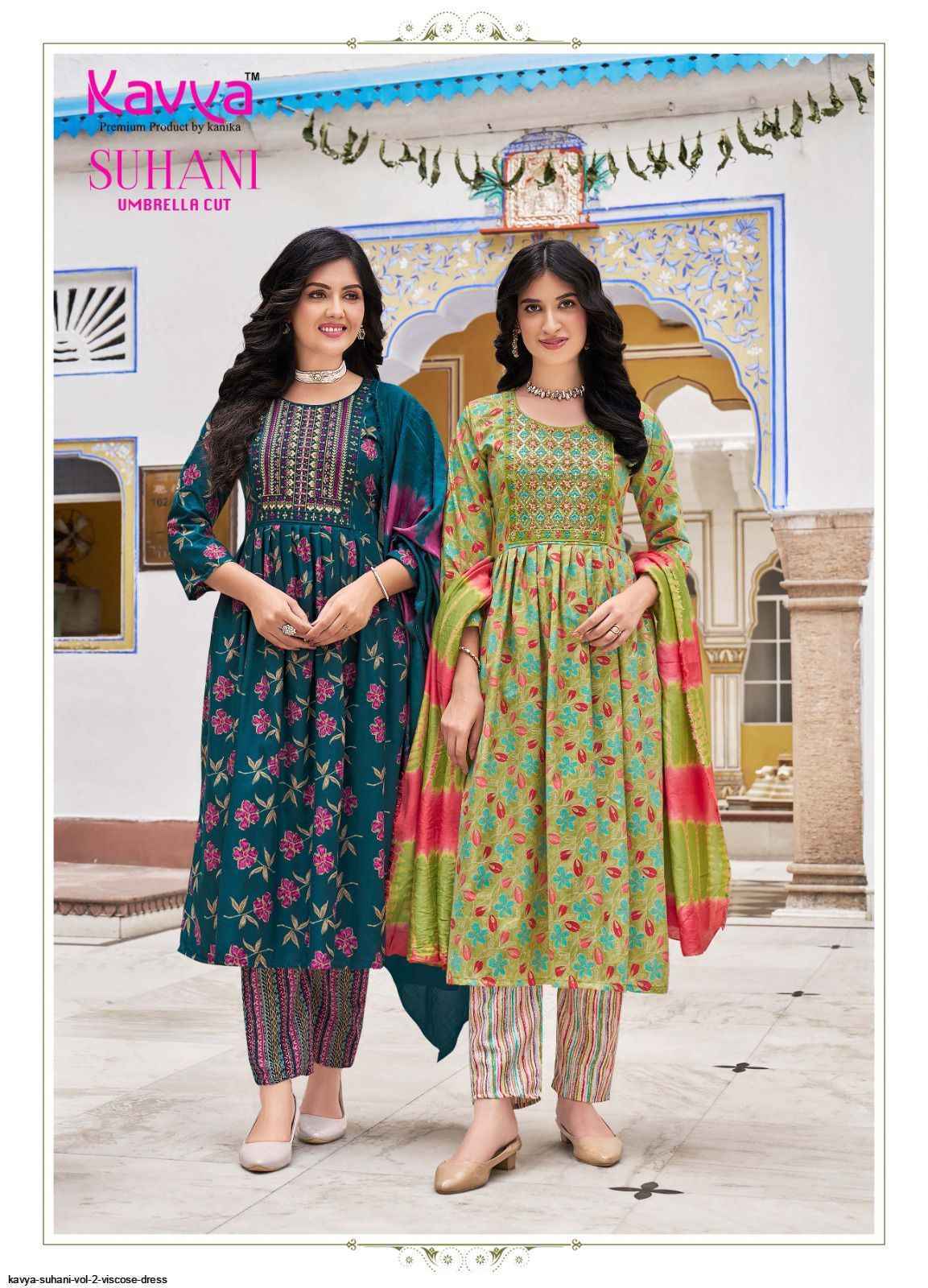 Kavya Suhani Vol 2 Viscose Kurti Combo 10 pcs Catalogue