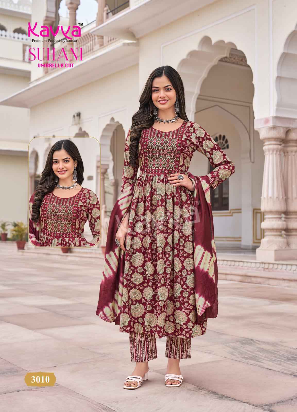 Kavya Suhani Vol 3 Viscose Kurti Combo 10 pcs Catalogue