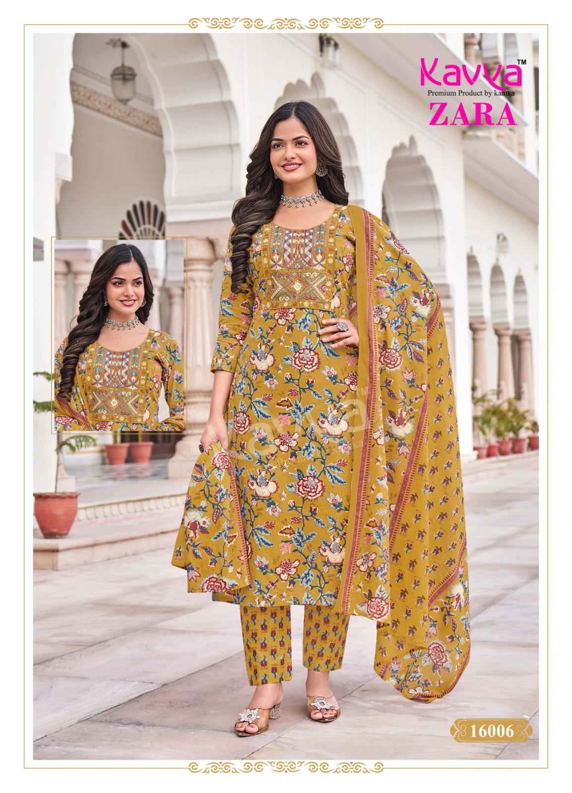 Kavya Zara Vol 16 Readymade Cotton Dress 10 pcs Catalogue