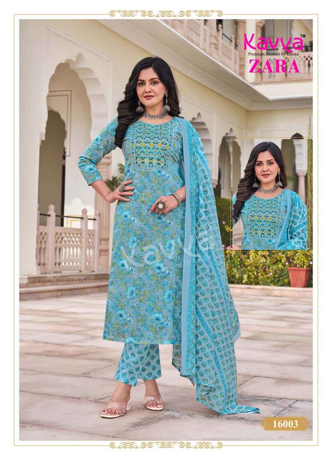 Kavya Zara Vol 16 Readymade Cotton Dress 10 pcs Catalogue
