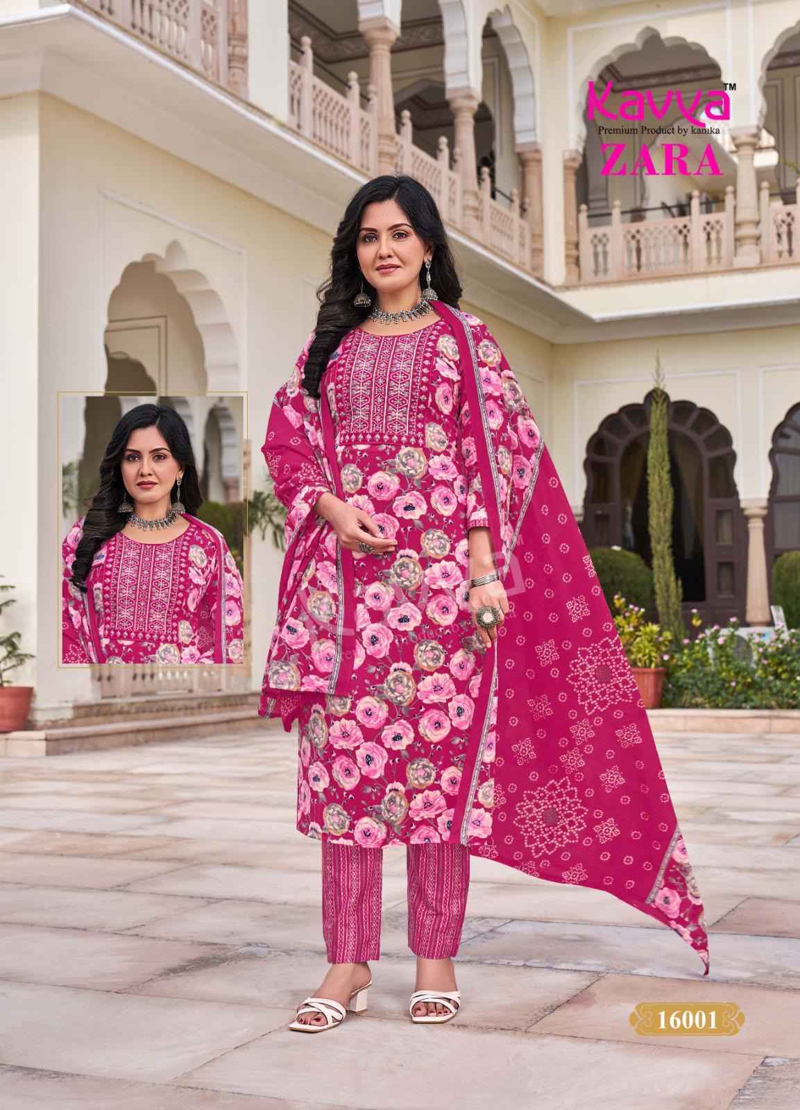 Kavya Zara Vol 16 Readymade Cotton Dress 10 pcs Catalogue