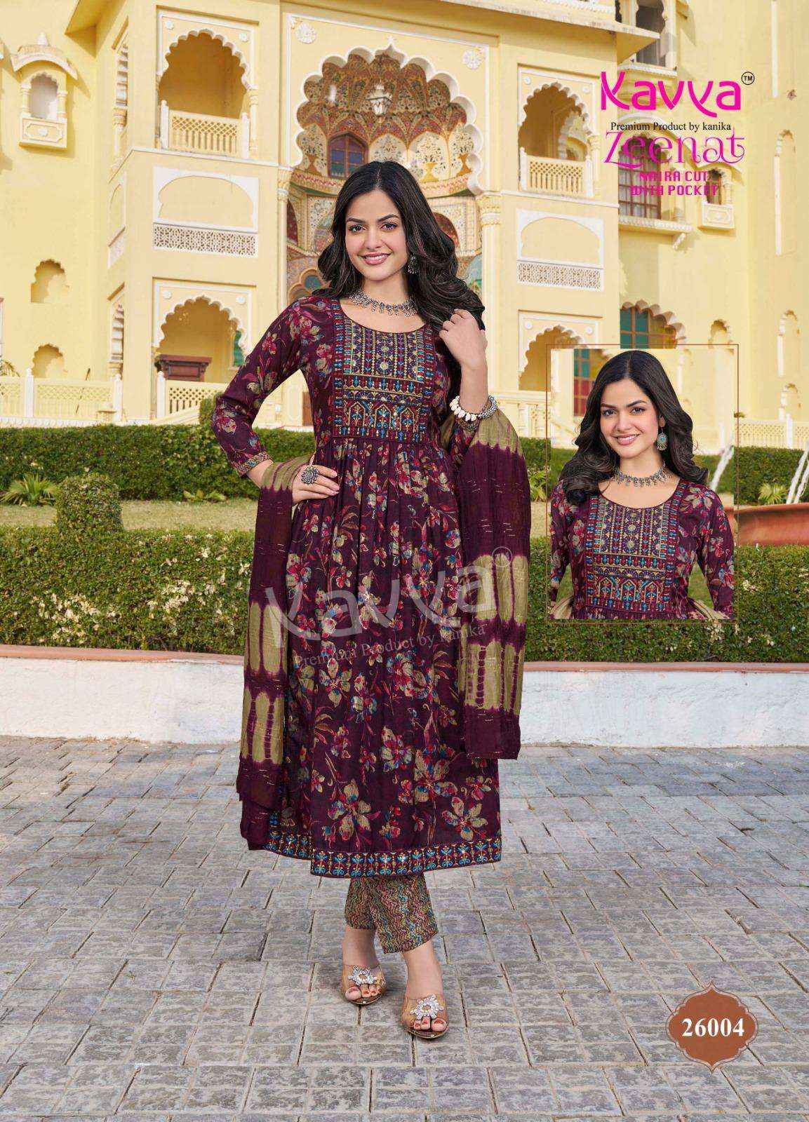 Kavya Zeenat Vol 26 Capsule Kurti Combo 10 pcs Catalogue
