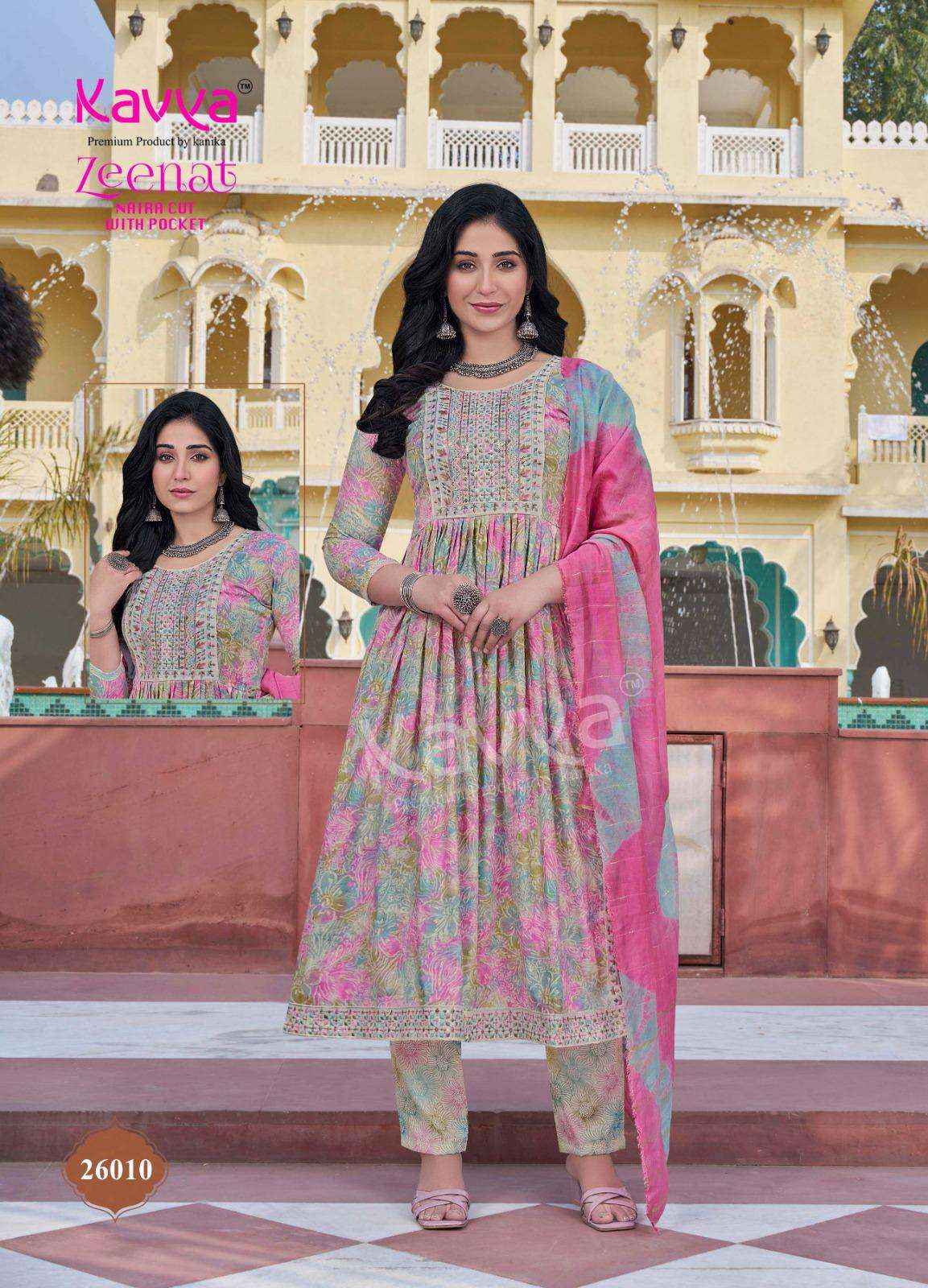 Kavya Zeenat Vol 26 Capsule Kurti Combo 10 pcs Catalogue