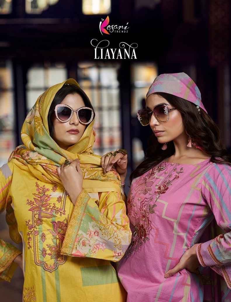 Kesari Liayana Cotton Dress Material 8 pcs Catalogue