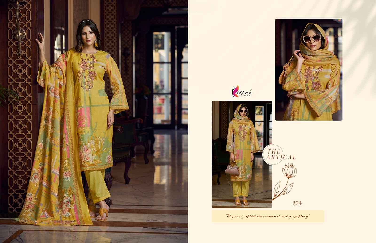 Kesari Liayana Cotton Dress Material 8 pcs Catalogue
