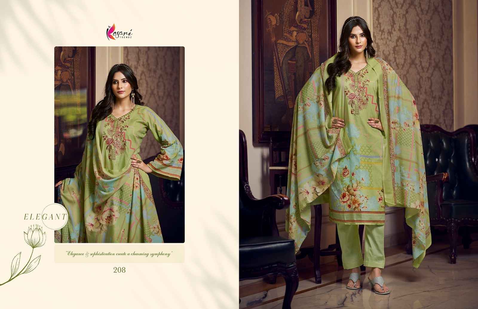 Kesari Liayana Cotton Dress Material 8 pcs Catalogue