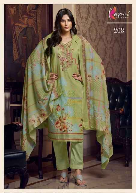 Kesari Liayana Cotton Dress Material 8 pcs Catalogue