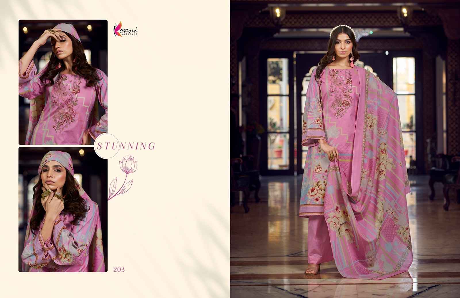 Kesari Liayana Cotton Dress Material 8 pcs Catalogue