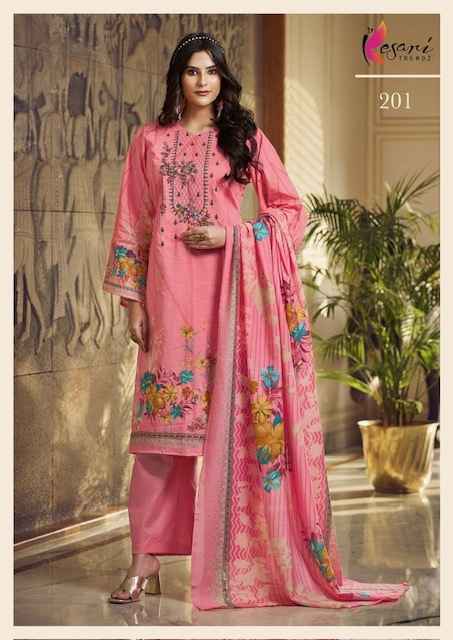 Kesari Liayana Cotton Dress Material 8 pcs Catalogue