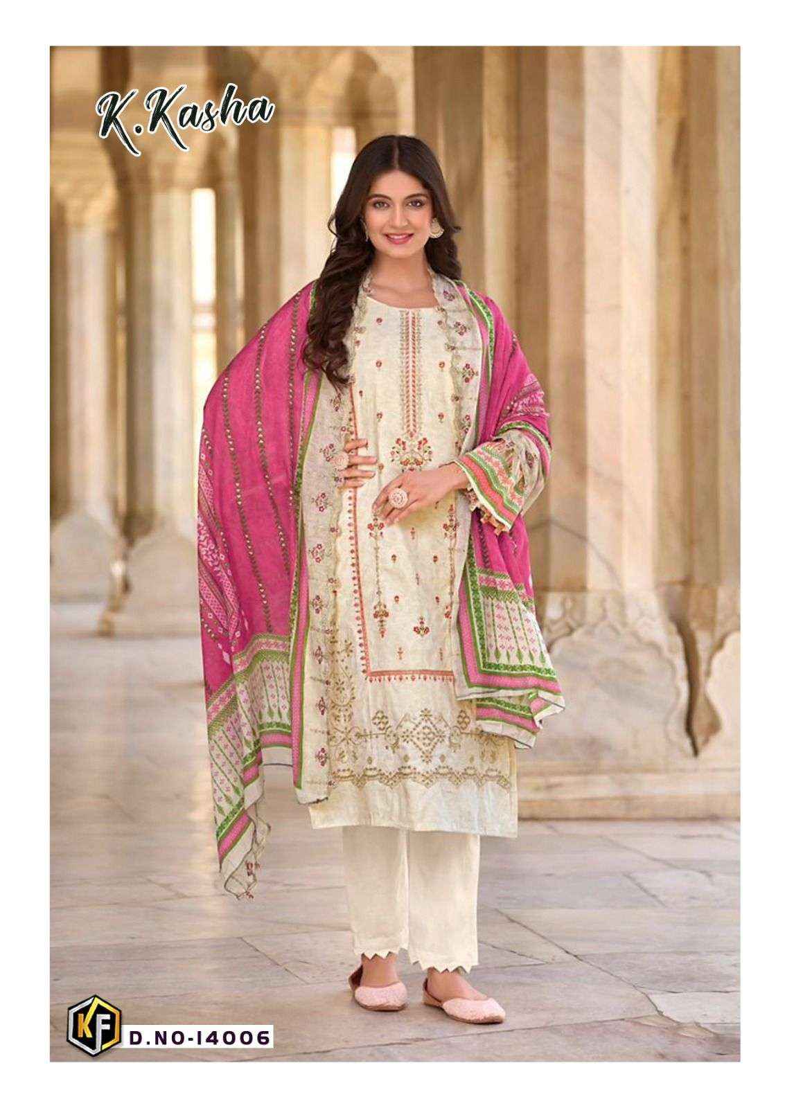 Keval Fab K Kasha Vol 14 Cotton Dress Material 6 pc Cataloge