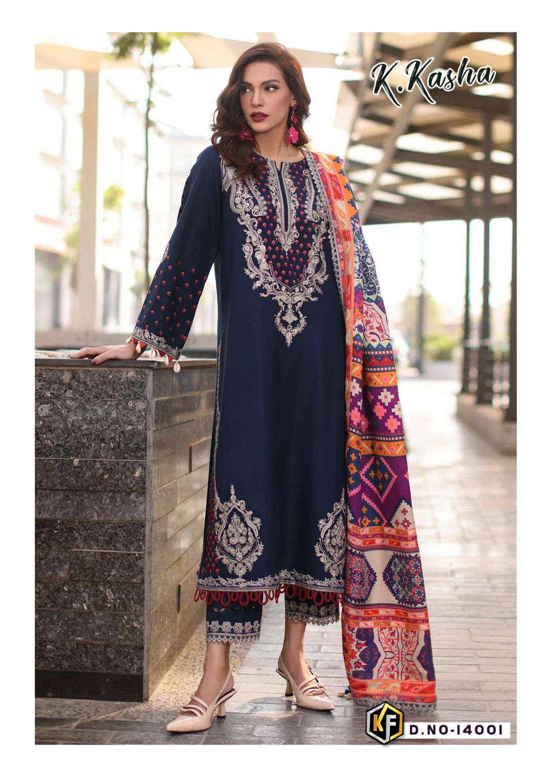 Keval Fab K Kasha Vol 14 Cotton Dress Material 6 pc Cataloge