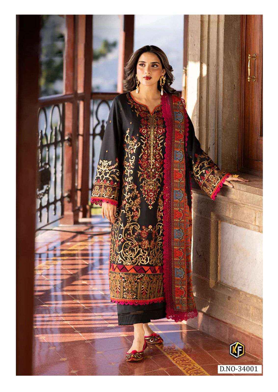 Keval Fab Maria B Vol 34 Readymade Cotton Dress 6 pcs Catalogue
