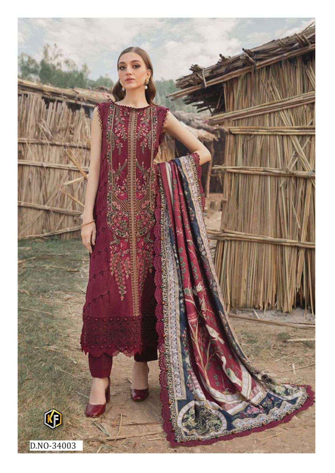 Keval Fab Maria B Vol 34 Readymade Cotton Dress 6 pcs Catalogue