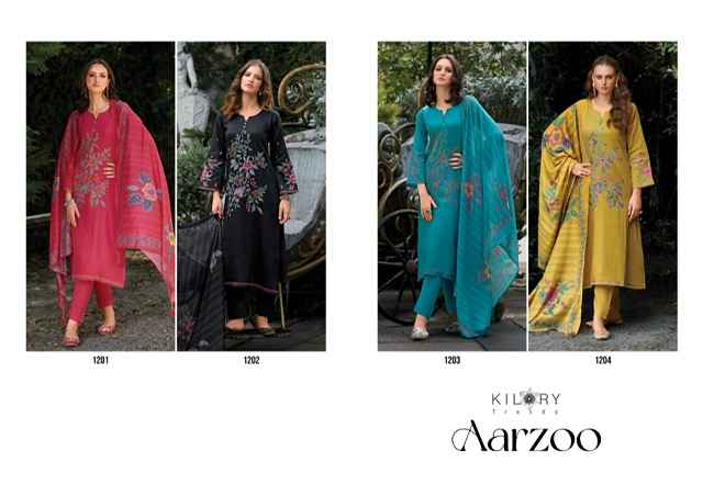 Kilory Trends Aarzoo Jam Cotton Dress Material 4 pcs Catalogue