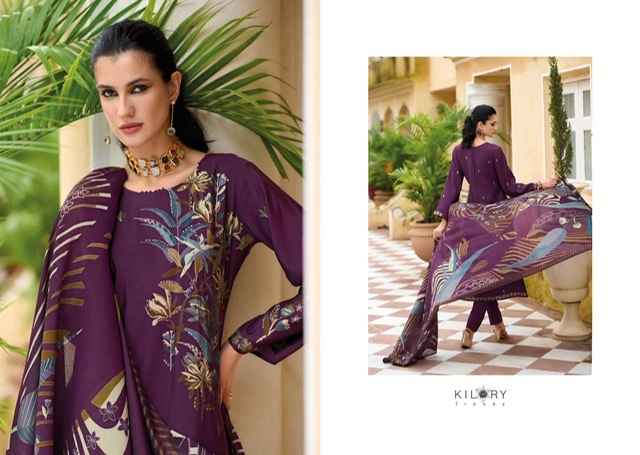 Kilory Trends Hot Millions Viscouse Silk Dress Material 8 pcs Catalogue